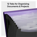 Smead Letter Expanding File, Black, 8 1/2" Width x 11" Length, SMD70862