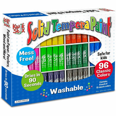 The Pencil Grip Kwik Stix Kwik Stix 96-Piece Tempera Paint Sticks, 1 Box, TPG696