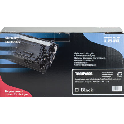 IBM Remanufactured Laser Toner Cartridge 651A (CE340A, CE400A) - Black -, IBMTG95P6602