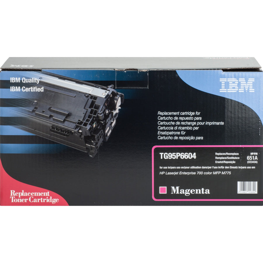 IBM Remanufactured Toner Cartridge Alternative for HP 651A, IBMTG95P6604
