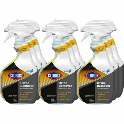 The Clorox CloroxPro™ Urine Remover for Stains and Odors Spray, White, 9 / Carton, CLO31036CT
