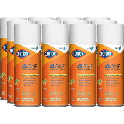 The Clorox CloroxPro™ 4 in One Disinfectant & Sanitizer, 12 / Carton, CLO31043CT