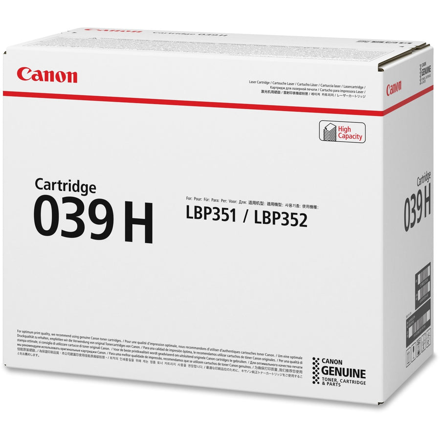 Canon 039 High-yield Toner Cartridge, CNMCRTDG039H