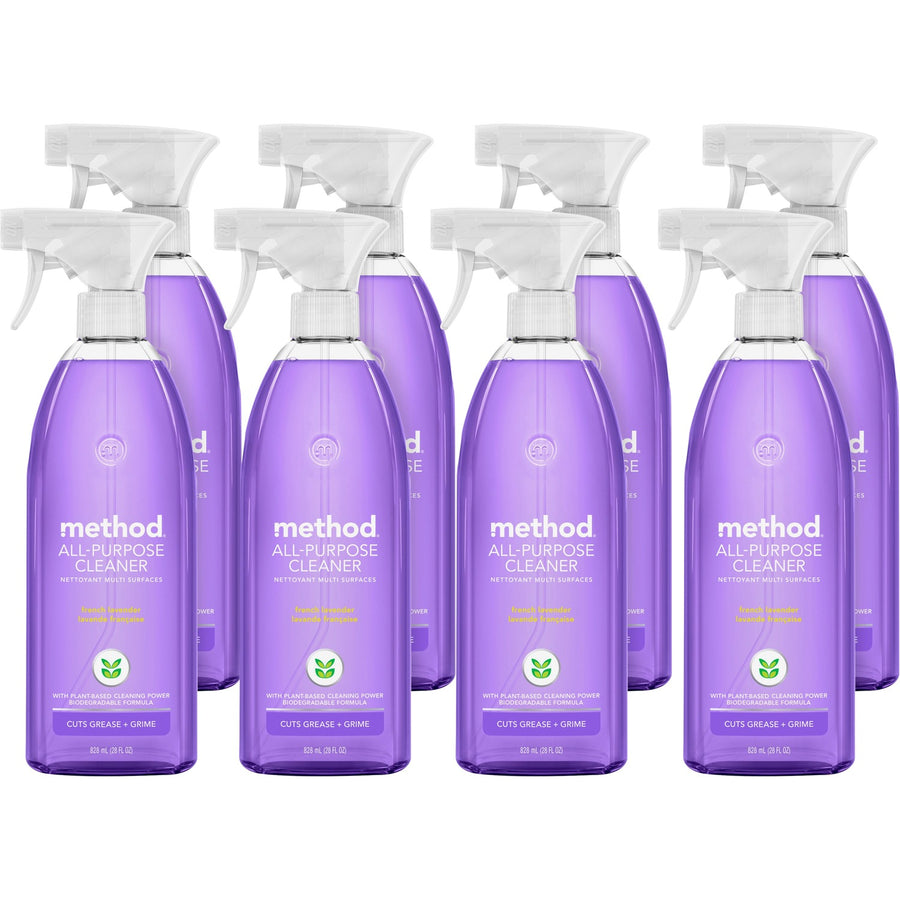 Method All-Purpose Cleaner, Lavender, Non-toxic, 8 / Carton, MTH00005CT