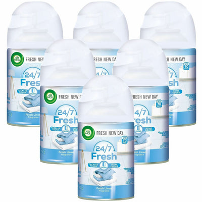 Reckitt Benckiser Air Wick Freshmatic Ultra Automatic Spray Refills w/Essential Oils, Blue/White, 6 / Carton, RAC82314CT