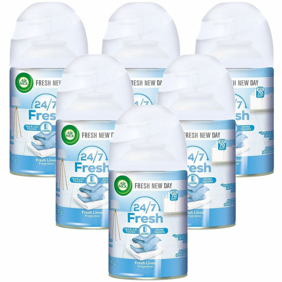 Air Wick Freshmatic Ultra Automatic Spray Refills w/Essential Oils, Blue/White, 6 / Carton, RAC82314CT