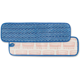 Rubbermaid Commercial Hygen 18" Microfiber Wet Pad, Blue, 12 / Carton, RCPQ410BLCT