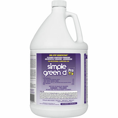Sunshine Makers Simple Green D Pro 5 One-Step Disinfectant, Clear, 4 / Carton, SMP30501CT