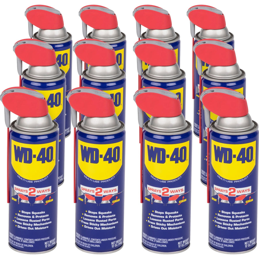 WD-40 Multi-use Product Lubricant, 12 fl oz, Rust Resistant, 12 / Carton, WDF490057CT