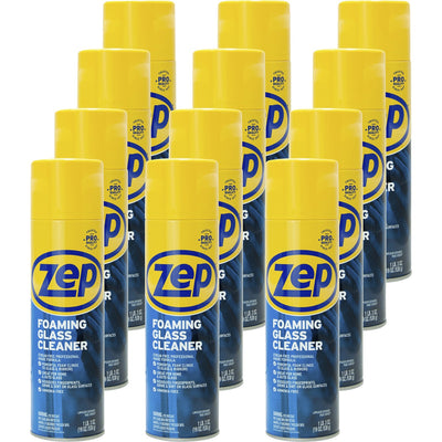 Zep Foaming Glass Cleaner, Black, 12 / Carton, ZPEZUFGC19CT