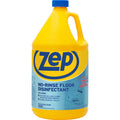 Zep No-Rinse Floor Disinfectant, Blue, 4 / Carton, ZPEZUNRS128CT