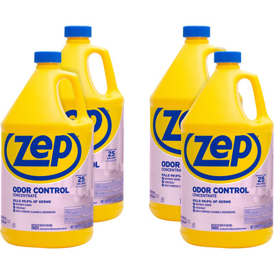 Zep Odor Control Concentrate, Blue, 4 / Carton, ZPEZUOCC128CT