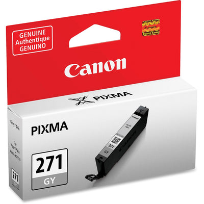 Canon CLI-271 Original Standard Yield Inkjet Ink Cartridge - Gray -, CNMCLI271GY