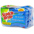 3M Scotch-Brite No Scratch Scrub Sponges, Blue, 8 / Carton, MMMMP3CT