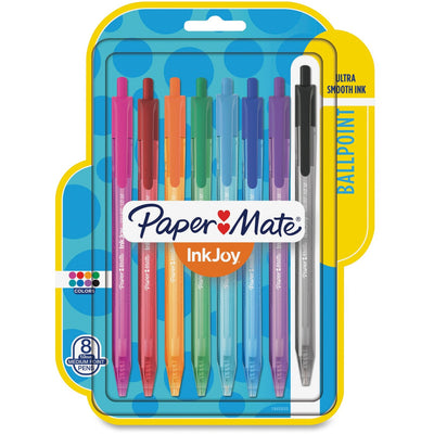 Newell Paper Mate InkJoy 100 RT Pens, 8 / Pack, PAP1945935