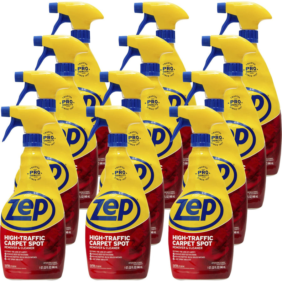 Zep High-Traffic Carpet Cleaner, Red, 12 / Carton, ZPEZUHTC32CT