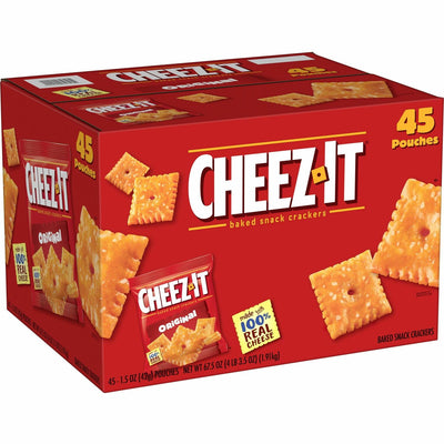 Kellanova Cheez-It Cheez-It Baked Snack Crackers, 45 / Carton, KEB10201