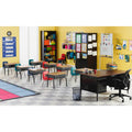 Lorell 18" Seat-height Student Stack Chairs, Black, 4 / Carton, LLR99891