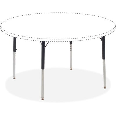 Lorell Activity Table Height-Adjustable Leg Kit - 22" to 30"H, Chrome, 4 / Carton, LLR99899