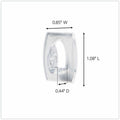 3M Command.5 lb. Clear Mini Hooks, 6 / Pack, MMM17006CLRES