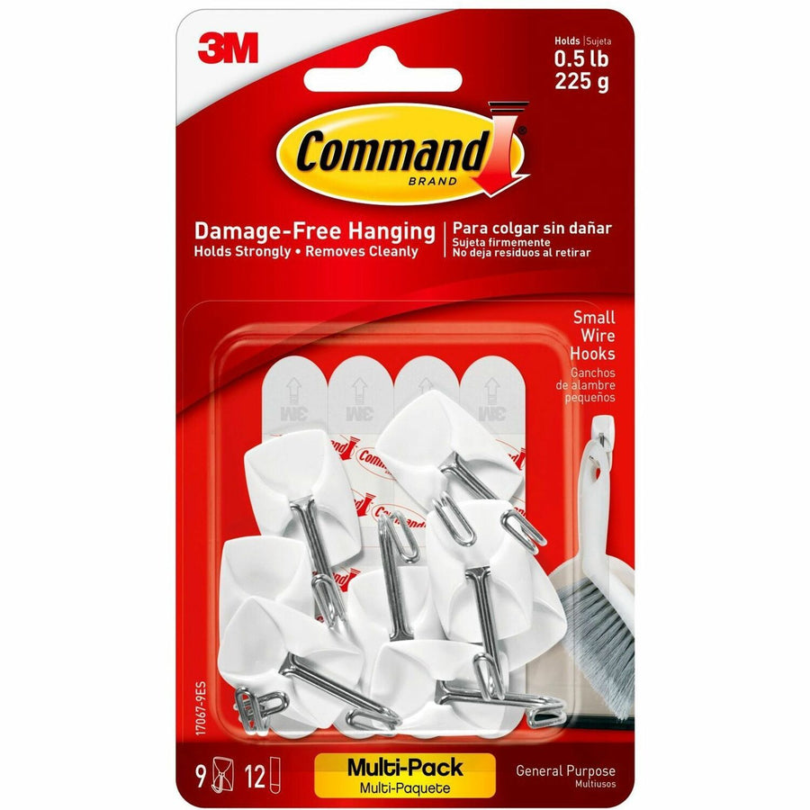 Command Small Wire Hooks Value Pack, White, 1 / Pack, MMM170679ES