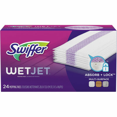 Procter & Gamble Swiffer WetJet Mopping Pad Refill, Green, 4 / Carton, PGC08443CT