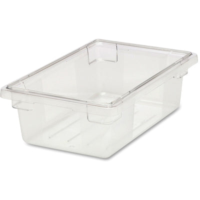 Rubbermaid Commercial 3-1/2 Gallon Clear Food/Tote Box, 6 / Carton, RCP330900CLRCT