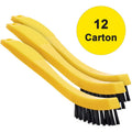 Rubbermaid Commercial Tile/Grout Brush, Yellow, 12 / Carton, RCP9B5600BKCT