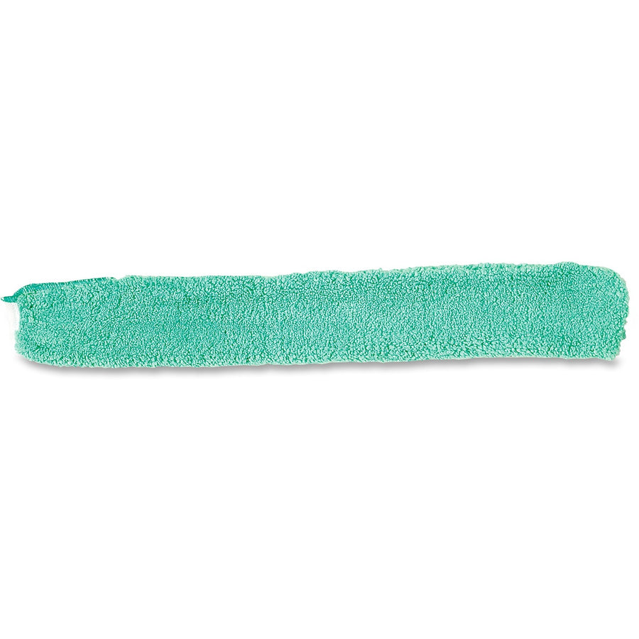 Rubbermaid Commercial Wand Duster Replacement, HYGEN, 3.2" x 0.8", Green, MicroFiber, 6 / Carton, RCPQ85100GNCT