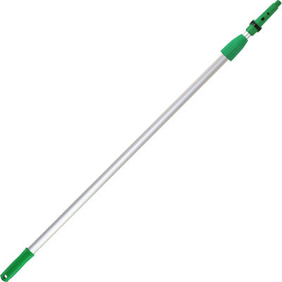 Unger OptiLoc 8' Telescopic Pole, Green, Aluminum, Lockable, 10 / Carton, UNGEZ250CT
