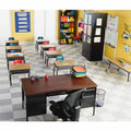 Lorell Adjustable-Height Student Desks with Book Box, Black, 2 / Carton, LLR99893