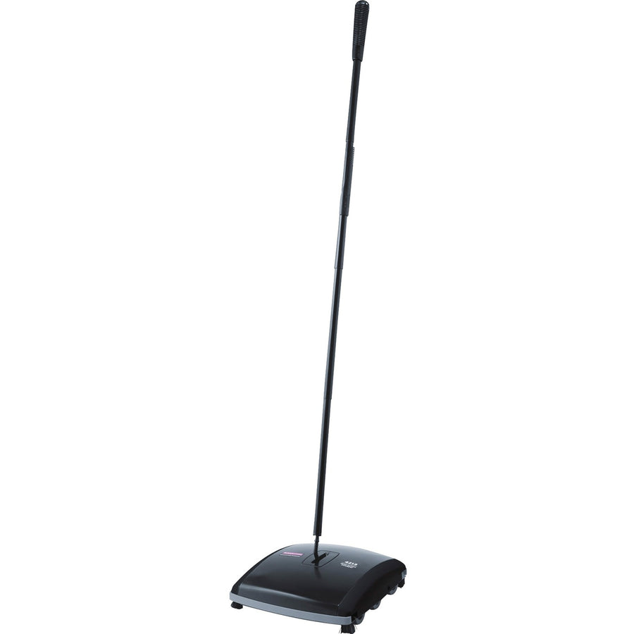 Rubbermaid Commercial Dual Action Sweeper, Black, ABS Plastic, Chemical Resistant, 4 / Carton, RCP421388BKCT