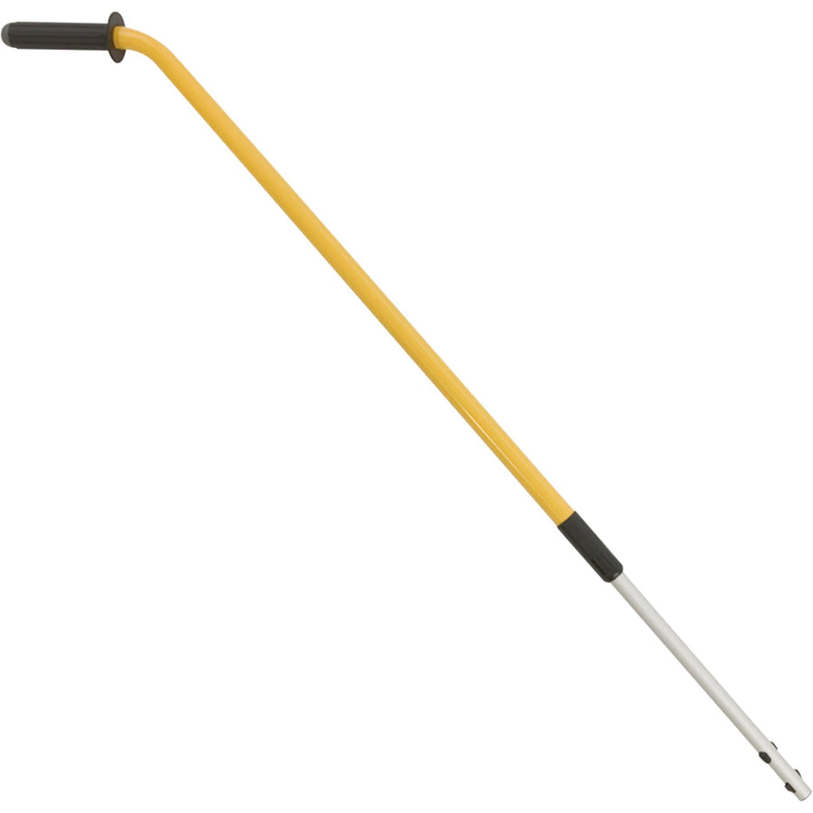 Rubbermaid Commercial Quick Connect Ergo Adjust Handle, 4" x 2.5", Yellow, Aluminum, Lightweight, 6 / Carton, RCPQ76000CT