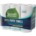 Seventh Generation 100% Recycled Paper Towels, White, 4 / Carton, SEV13731CT