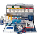 First Aid Only 2-Shelf First Aid Cabinet with Medications - ANSI Compliant, White, 1 Kit, FAO90573
