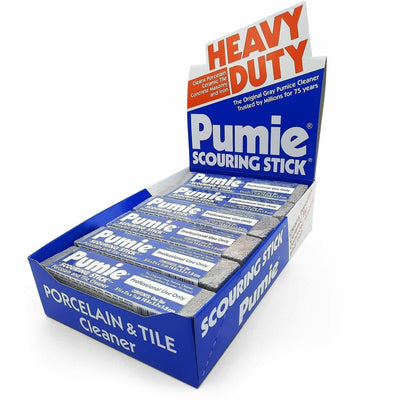 U.S. Pumice Co. Heavy Duty Pumie Scouring Stick, 0.75" x 6", Gray, 6 / Carton, UPMJAN12CT