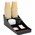 Mind Reader Trove 7-Condiment Coffee Organizer, Black, EMSCOMP7-BLK