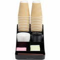 Mind Reader Trove 7-Condiment Coffee Organizer, Black, EMSCOMP7BLK