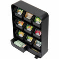 Mind Reader Tea Organizer, Black, EMSTBORG-BLK