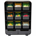 Mind Reader Tea Organizer, Black, EMSTBORG-BLK