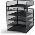 Safco Onyx Horizontal Hanging Desktop Storage, Black, SAF3240BL