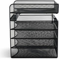 Safco Onyx Horizontal Hanging Desktop Storage, Black, SAF3240BL