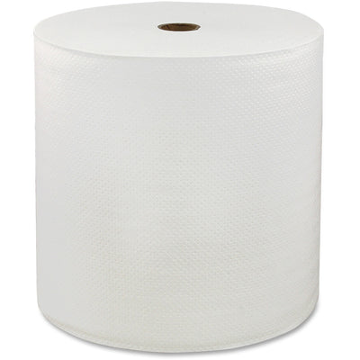 Solaris Paper LoCor Hardwound 1-Ply Paper Towels, 850' Per Roll, Pack Of 6 Rolls, White, 6 / Carton, SOL46898