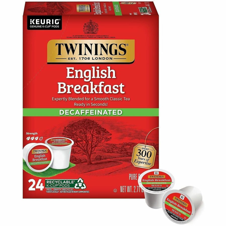 Twinings of London Decaf English Breakfast, 24 / Box, TWG08757
