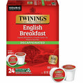 R. Twining & Twinings of London Decaf English Breakfast Black Tea K-Cup, 24 / Box, TWG08757