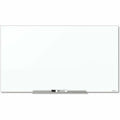 ACCO Quartet InvisaMount Magnetic Glass Dry-Erase Board, QRTG7442IMW