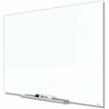ACCO Quartet InvisaMount Magnetic Glass Dry-Erase Board, QRTG8548IMW