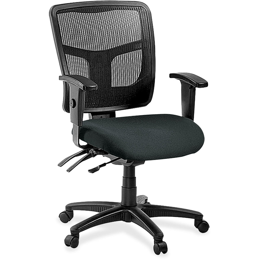 Lorell ErgoMesh Series Managerial Mesh Mid-Back Chair, LLR86201076