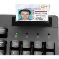 Adesso EasyTouch 630SB - Smart Card Reader Keyboard, Black, ADEAKB630SB