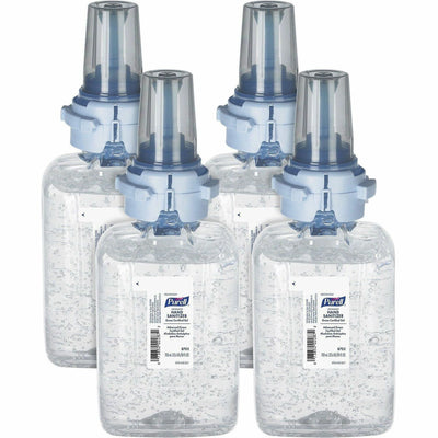 Gojo PURELL Hand Sanitizer Gel Refill, Clear, 4 / Carton, GOJ870304CT